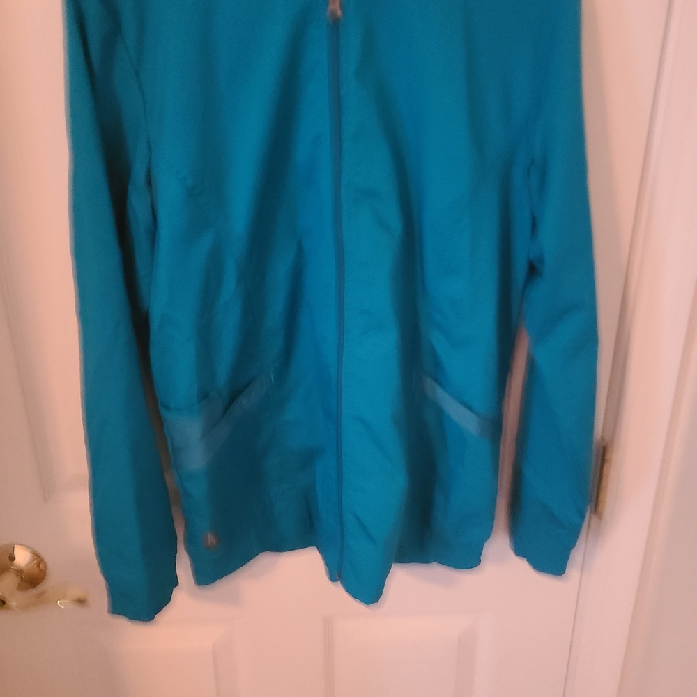 AUW Teal Lightweight Zip-Up Jacket